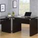 Hokku Designs Einmyria Desk Wood in Brown | 30.75 H x 55 W x 27.5 D in | Wayfair 61AC487043F34ED399F7CBD143C6CECD