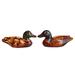 Bungalow Rose 2 Piece Mandarin Ducks Figurine Set Resin in Black/Orange | 1 H x 2 W x 1 D in | Wayfair 5CFEA071B77F4E319EBE346BE4DF6A2B