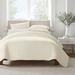 Serta Simply Clean Antimicrobial 3 Piece Duvet Cover Set Microfiber in White | King Duvet Cover + 2 King Shams | Wayfair VZT018DENIVY