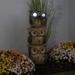Union Rustic Hufsa Solar 3-Stacked Binocular Owls Statue Resin/Plastic in Brown | 25 H x 10 W x 10 D in | Wayfair 20ED085A27114C0FB19AB38AC688C226