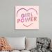 Mercer41 Girl Power III by Seven Trees Design - Textual Art on Canvas Canvas | 30 H x 30 W x 1.25 D in | Wayfair CE6A6A777E3049229513D675F70B7B6C