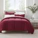 Serta Microfiber 3 Piece Comforter Set Polyester/Polyfill/Microfiber in Red | Queen Comforter + 2 Shams | Wayfair OZT018CHQBUR