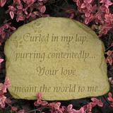 Nichols Bros. Stoneworks Cat Memorial Stone Concrete in Gray | 1.75 H x 11 W x 9 D in | Wayfair GNSCM-AG