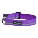 Strolls Collar in Reflective Dewberry for Dogs, Small, Purple