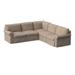 Black/Blue/Brown Reclining Sectional - Wayfair Custom Upholstery™ Amari 94" Wide Corner Sectional | 31 H x 94 W x 94 D in