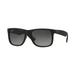 Ray-Ban RB4165 Standard Sunglasses Black Rubber Frame Polar Grey Gradient Lenses 622-T3-55