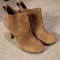 Jessica Simpson Shoes | Jessica Simpson Tan Suede Ankle Boots | Color: Tan | Size: 9.5