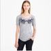 J. Crew Tops | 2 J.Crew Embroidered Tees | Color: Blue/Gray | Size: Xs