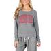 Women's Concepts Sport Gray Alabama Crimson Tide Mainstream Terry Long Sleeve T-Shirt