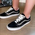 Vans Shoes | Black Lace Up Vans | Color: Black | Size: 9.5