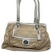 Coach Bags | Coach Medium/ Large Leather Tan White Shoulder Bag | Color: Tan/White | Size: Os