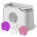 Purple Pet iPrimio Cat Litter Scooper Holder Plastic in Gray/White | 9 H x 6 W x 5.5 D in | Wayfair Scooperholder