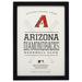 Arizona Diamondbacks 10'' x 14'' Team Framed Wood Sign