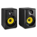 VONYX 40B Active Studio Monitors (Pair) 4" Powered Desktop Multimedia Speakers, 2-Way, Black