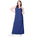 Plus Size Women's Sleeveless Knit Maxi Dress by ellos in Rich Indigo (Size 10/12)