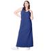 Plus Size Women's Sleeveless Knit Maxi Dress by ellos in Rich Indigo (Size 14/16)
