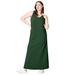 Plus Size Women's Sleeveless Knit Maxi Dress by ellos in Midnight Green (Size 38/40)