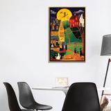 East Urban Home Halloween Trick or Treat by Cheryl Bartley - Graphic Art Print Canvas/Metal in Black/Green/Yellow | 40 H x 26 W x 1.5 D in | Wayfair