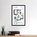 East Urban Home Apartment from Seinfeld by TV Floorplans & More - Graphic Art Print Canvas in Blue/Gray | 26 H x 18 W x 1.5 D in | Wayfair