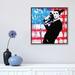 East Urban Home American Psycho: Patrick Bateman by MR BABES - Painting Print Canvas in Black/White | 18 H x 18 W x 1.5 D in | Wayfair
