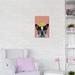 East Urban Home French Bulldog w/ Apple by Coco De Paris - Graphic Art Print Canvas in Gray/Green/Orange | 26 H x 18 W x 1.5 D in | Wayfair