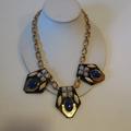 J. Crew Jewelry | J. Crew Gold-Toned Jeweled Accent Necklace * | Color: Blue/Gold | Size: Os