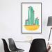 East Urban Home Tiny Cactus Blossoms II by Modern Tropical - Painting Print Canvas/Metal in Green/Red/Yellow | 60 H x 40 W in | Wayfair