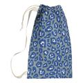 East Urban Home Baltimore Football Leopard Print Laundry Bag Fabric in White/Blue | 36 H x 28 W in | Wayfair 04CA334E52264F0E837AEDA7353B967B