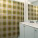 East Urban Home Jacksonville 2 Piece Plaid Shower Curtain Set Polyester in Gray/Yellow/Brown | 74 H x 71 W in | Wayfair