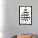 East Urban Home Merry Christmas Tree & Stars by Cindy Jacobs - Graphic Art Print Canvas, Wood in Black/Green/White | 26 H x 18 W x 1.5 D in | Wayfair