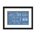 East Urban Home Corvette (C7) Z06 Blueprint - Drawing Print on Canvas Paper in Blue/Gray/White | 16 H x 24 W x 1 D in | Wayfair