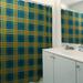 East Urban Home Jacksonville 2 Piece Plaid Shower Curtain Set Polyester in Blue/Yellow | 74 H x 71 W in | Wayfair 6BDE054C2BD246C399C424AEC9DE9176