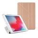 PIPETTO iPad Mini 5 (2019) / Mini 4 TPU Metallic Origami Roségold Transparent Slim Durchscheinend Hülle mit 5 in 1 Ständer Positionen für Apple iPad mit Smart Cover Auto Sleep/Wake Funktion