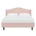 Etta Avenue™ Azrael Upholstered Platform Bed Upholstered, Polyester in Pink | 41 H in | Wayfair 19620B0A1BF747648FA38CDA68C1F993