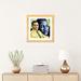 East Urban Home Obama & L. King by Ben Heine - Graphic Art Print Paper, Wood in Blue/Yellow | 16 H x 16 W x 1 D in | Wayfair