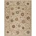 120 x 96 W in Rug - Samad Rugs One-of-a-Kind Suzani Hand-Knotted Wool Area Rug in Ivory/Ivory Wool | 120 H x 96 W in | Wayfair