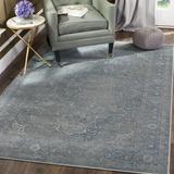 Gray 39 x 0.14 in Area Rug - Ophelia & Co. Mancia Oriental Silver Area Rug Polyester/Viscose/Cotton | 39 W x 0.14 D in | Wayfair