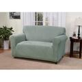 Kathy Ireland Home Day Break Box Cushion Loveseat Slipcover Polyester in Green | 30 H x 68 W x 0 D in | Wayfair DAY-LOVE-SE