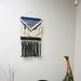 Home & Manor Wool & Macrame Wall Hanging w/ Rod Included Cotton/Wool in Black/White | 27 H x 13 W in | Wayfair 70000392