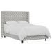 Wildon Home® Barin Low Profile Standard Bed Upholstered/Cotton | 55 H x 81 W x 85 D in | Wayfair 8C3853908B924FD3AD23994854D641CD