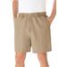 Men's Big & Tall Knockarounds® 6" Pull-On Shorts by KingSize in Khaki (Size 7XL)
