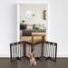 Tucker Murphy Pet™ Free Standing Dog Gate Wood (a more stylish option) in Brown | 23.63 H x 82 W x 3.13 D in | Wayfair