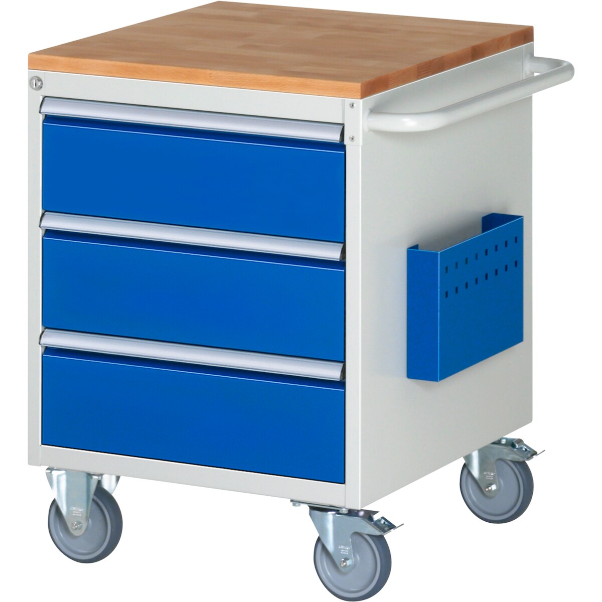 Montagewagen 580x650x795mm 3xSchub-TA Top 25mm lichtgrau/enzianblau Image