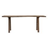 Lily's Living Live Edge 78.7" Solid Wood Console Table Wood in Brown | 31 H x 78.7 W x 14 D in | Wayfair 90990140