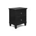 Lark Manor™ Arnedo 2 - Drawer Solid Wood Nightstand Wood in Black | 27.5 H x 24 W x 17 D in | Wayfair E09E47890B18421D970221DC31495873