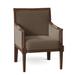 Armchair - Fairfield Chair Bridgeport 26.5" Wide Armchair Wood in White/Brown | 37.5 H x 26.5 W x 31 D in | Wayfair 5719-01_3157 73_Walnut