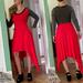 Anthropologie Dresses | Amadi Designer Dress | Color: Gray/Red | Size: S