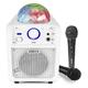 VONYX SBS50-W Kids Karaoke Machine Speaker System with Microphones, Disco Light and Bluetooth