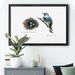 August Grove® 'Bird & Nest Study II' - Picture Frame Graphic Art on Canvas Canvas, in Black/Blue/White | 22.5 H x 30.5 W x 1.5 D in | Wayfair