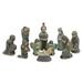World Menagerie Rami Unique 10 Piece Ceramic Nativity Scene Set Ceramic | 4.5 H x 1.6 W x 1.8 D in | Wayfair 218128